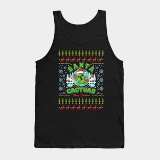 Santa Cactuar Christmas Tank Top